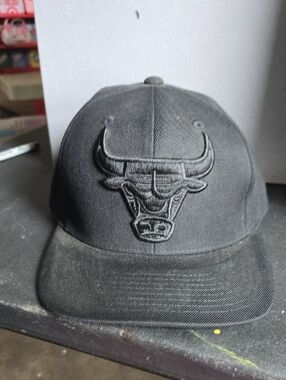 Nostalgia Black Snapback Cap with Embroidered Logo